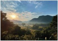 Wallarena Fototapete Landschaft Berge - Mehrfarbig - Modern - Vlies -...