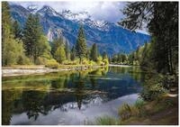 Wallarena Fototapete Fluss Berge - Mehrfarbig - Modern - Vlies - Schlafzimmer, glatt,