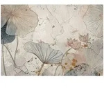 Wallarena Fototapete Vlies Blumen Beton Abstrakt Schlafzimmer, glatt, (4 St),