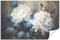 Wallarena Fototapete Blumen Pfingstrosen - Mehrfarbig - Elegant - Vlies - Wohnzimmer,