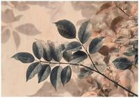 Wallarena Fototapete Bl&auml;tter Baum - Mehrfarbig - Modern - Vlies - Schlafzimmer,