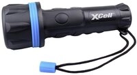XCell Taschenlampe XCell Rubber 2D LED Taschenlampe batteriebetrieben 50 lm 12...