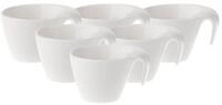 Villeroy & Boch Tasse Flow Kaffeetassen 200 ml 6er Set, 6-tlg., Porzellan