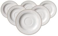 Ritzenhoff & Breker Untertasse Isabella Espressountertassen &oslash; 13 cm 6er Set, (6 St)