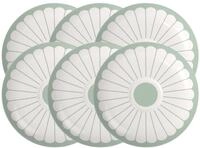 Villeroy & Boch Untertasse Fleur vert Cappuccino-Untertasse 17,5cm Set6