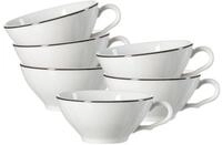 Ritzenhoff & Breker Tasse Ostfriese Teetassen 100 ml 6er Set, 6-tlg., Porzellan