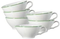 Ritzenhoff & Breker Tasse Ostfriese Teetassen 100 ml 6er Set, 6-tlg., Porzellan