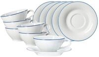 Ritzenhoff & Breker Tasse Ostfriese Teetassen mit Untertassen 100 ml 6er Set, 6-tlg.,