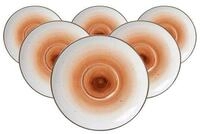 Ritzenhoff & Breker Untertasse Cosmo Kaffeeuntertassen &oslash; 14 cm 6er Set, (6 St)