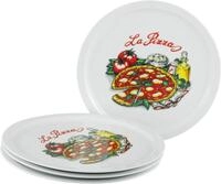 CreaTable Pizzateller Milano La Pizza, Teller Set, 4-tlg., (4 St), Vielseitig