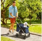 PawHut Hundebuggy klappbar, f&uuml;r Hunde bis 10 kg, mit Kissen, Netzfenstern,...