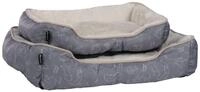Flamingo Tierbett Hundebett Lilly rechteckig grau