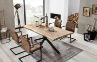 SIT Esstisch Kigali Mango Massivholz mit nat&uuml;rlicher Baumkante und...