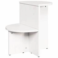 vidaXL Couchtisch Couchtisch Wei&szlig; 50 x 40 x 50 cm Massivholz Kiefer (1-St)