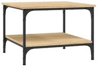 vidaXL Ablagetisch, Couchtisch Sonoma-Eiche 55x55x40 cm Holzwerkstoff