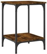 vidaXL Ablagetisch, Couchtisch R&auml;uchereiche 40x40x55 cm Holzwerkstoff