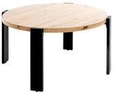 HAKU Couchtisch Tisch - eiche-schwarz - MDF, Metall - H. 42cm x &Oslash; 75cm -...