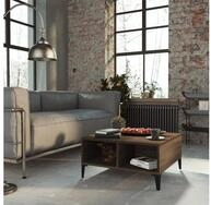 vidaXL Couchtisch, Couchtisch Braun Eichen-Optik 60x60x30 cm Holzwerkstoff