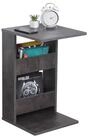 RICOO Beistelltisch WM042-BG (1-St), Sofatisch mit Stauraum Ablage Wohnzimmer Tisch