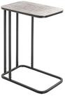 HAKU Beistelltisch Beistelltisch schwarz silber-Sofatisch Metall-B 46 x H 62 x...