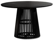 Wohnling Esstisch WL6.802 Esszimmertisch 120x120x77 cm Massivholz Schwarz