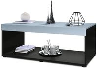 Vladon Couchtisch Pure (Wohnzimmertisch, in Kastenform), Schwarz matt/Denim...