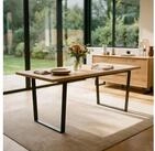 CARO-M&ouml;bel Esstisch VIDAGO, Esstisch 90x180 cm Tischgestell Metall und...
