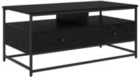 vidaXL Couchtisch Couchtisch Schwarz Eichen-Optik 100 x 51 x 45 cm Holzwerkstoff