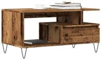 vidaXL Couchtisch NA Couchtisch Altholz-Optik 90x49x45 cm Spanplatte