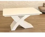Sedex Esstisch Esszimmertisch Nolana Wei&szlig; mit Auszugsfunktion 200 cm x 100 cm