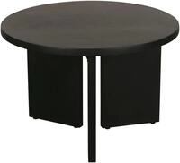 byLIVING Couchtisch Round (1-St), aus 2,5cm starkem Massivholz schwarz, einzeln...