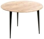 HAKU Beistelltisch Beistelltisch Massiv akazie schwarz-Sofatisch Holz-H 46 x &Oslash;...