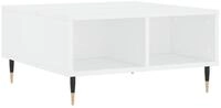 vidaXL Couchtisch Couchtisch Wei&szlig; 60x60x30 cm Holzwerkstoff (1-St)
