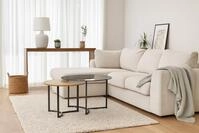 moebel-direkt-online Couchtisch 2tlg. Tischset Durchmesser 80 cm und 60 cm...
