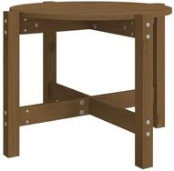 vidaXL Couchtisch Couchtisch Honigbraun &Oslash; 62,5x45 cm Massivholz Kiefer (1-St)