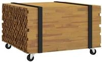 vidaXL Couchtisch Couchtisch Braun 60 x 60 x 38 cm Massivholz (1-St)