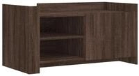 vidaXL Couchtisch Couchtisch Braun Eichen-Optik 100x50x50 cm Holzwerkstoff...