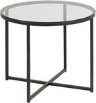 ACTONA GROUP Couchtisch Conrad, runder Kaffeetisch, Scandi design, B: 55...