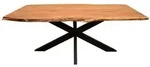 MR.DEKO Baumkantentisch Catania Akazie 200 &times; 100 cm &ndash; Baumkante &...