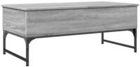 vidaXL Couchtisch Couchtisch Grau Sonoma 100x50x40 cm Holzwerkstoff und Metall...
