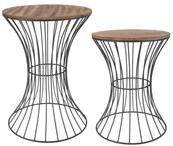 Spetebo Beistelltisch Design Beistelltisch Metall - 39 x 30 cm (St&uuml;ck, 1-St.,