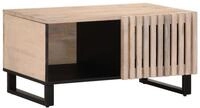 vidaXL Couchtisch Couchtisch Wei&szlig; 80x51x40 cm Massivholz (1-St)