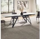 FINEBUY Esstisch FB64113 Ausziehbarer 180&ndash;260 cm Keramik Glas Metallgestell modern