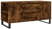 vidaXL Ablagetisch, Couchtisch R&auml;uchereiche 102x44,5x50 cm Holzwerkstoff