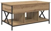 vidaXL Couchtisch Couchtisch Artisan-Eiche 100 x 55 x 48,5 cm Holzwerkstoff...