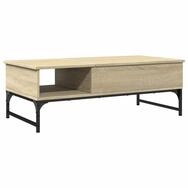 vidaXL Couchtisch Couchtisch Sonoma-Eiche 100x50x35 cm Holzwerkstoff und Metall