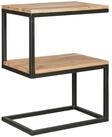 Wohnling Beistelltisch WL5.208 S-Form Massivholz Akazie Wohnzimmertisch...