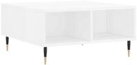 vidaXL Couchtisch Couchtisch Hochglanz-Wei&szlig; 60x60x30 cm Holzwerkstoff (1-St)
