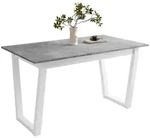Lookway Esstisch ARTON II ausziehbarer Tisch 140 cm, Breite: 140-195 grau...