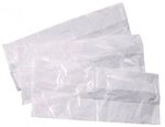 HYGOSTAR Arbeitshandschuh-Set 50x Hygostar 32287 Hygienebeutel wei&szlig; HDPE 80 x...